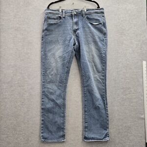 MBX Men Jeans 36X32 Blue Denim Slim Stretch Button 30" Inseam